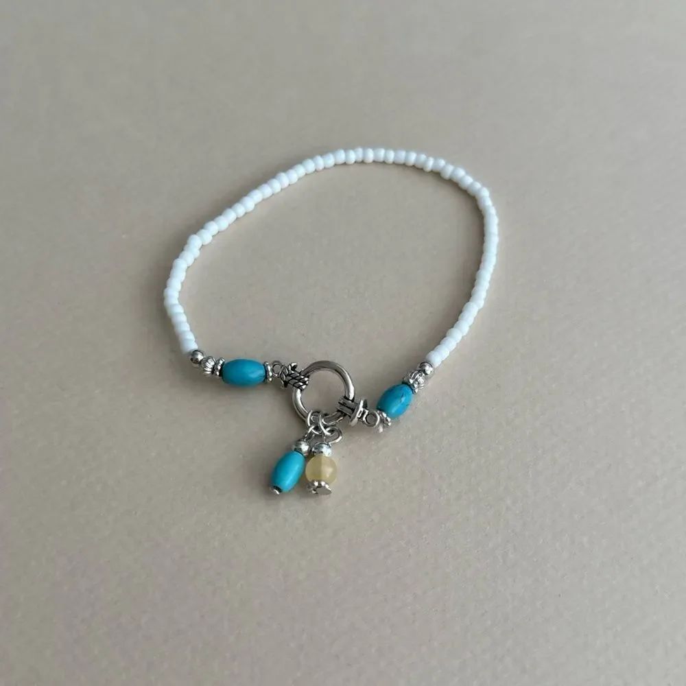 Boho Beaded Anklet S1237 - Picture 3 of 4